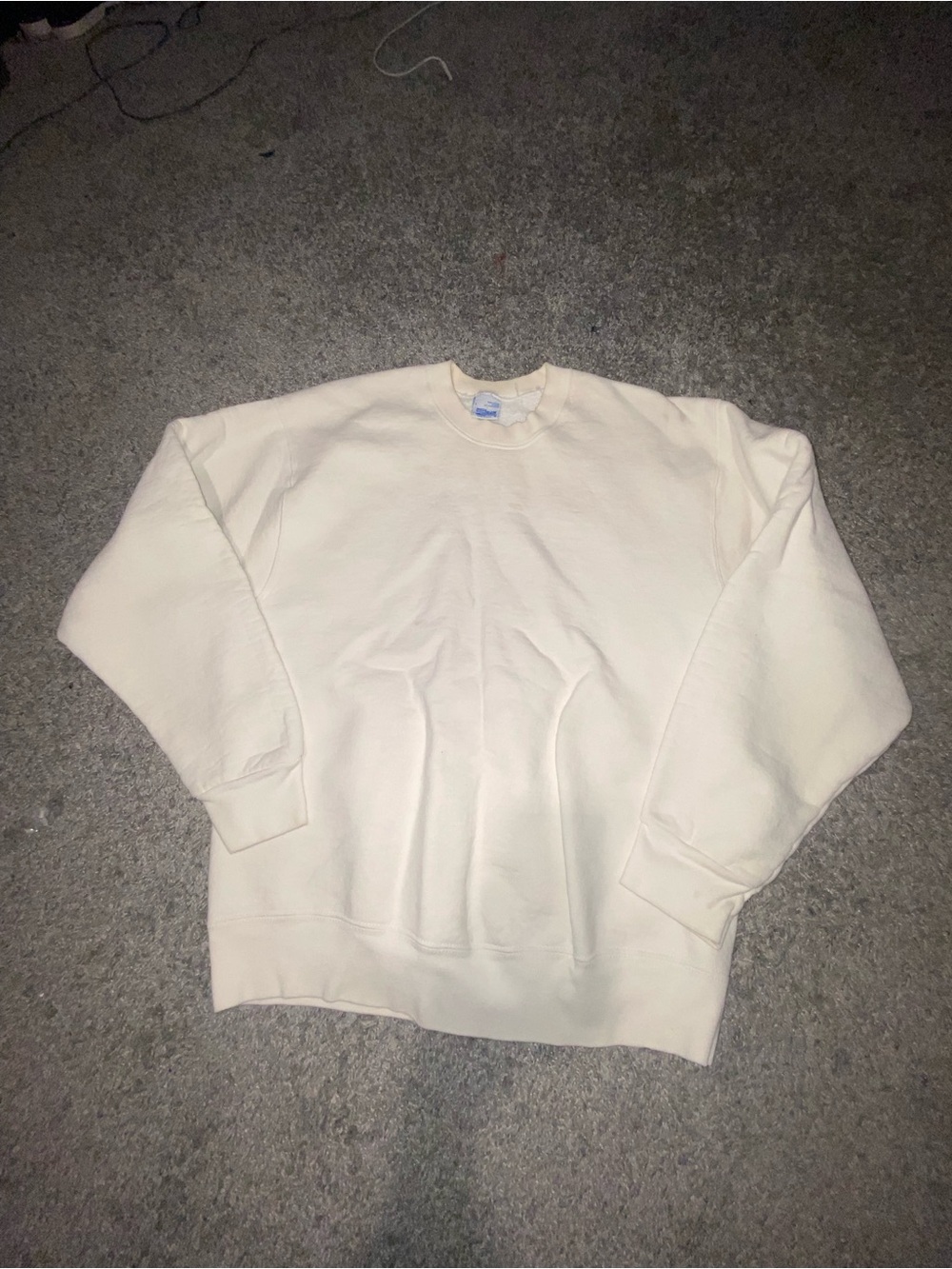 Men's Crewneck Sweatshirt in Cream - Casual Everyday Layer